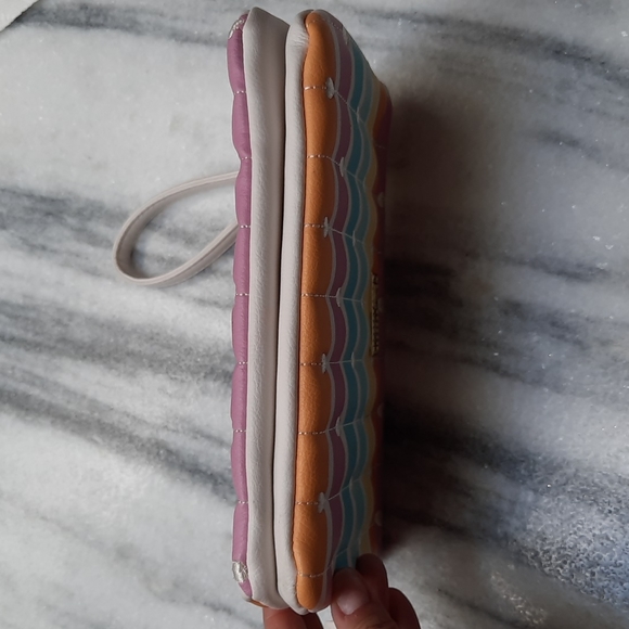 Betsey Johnson Puffy Embroidered Hearts Clutch - Picture 4 of 12